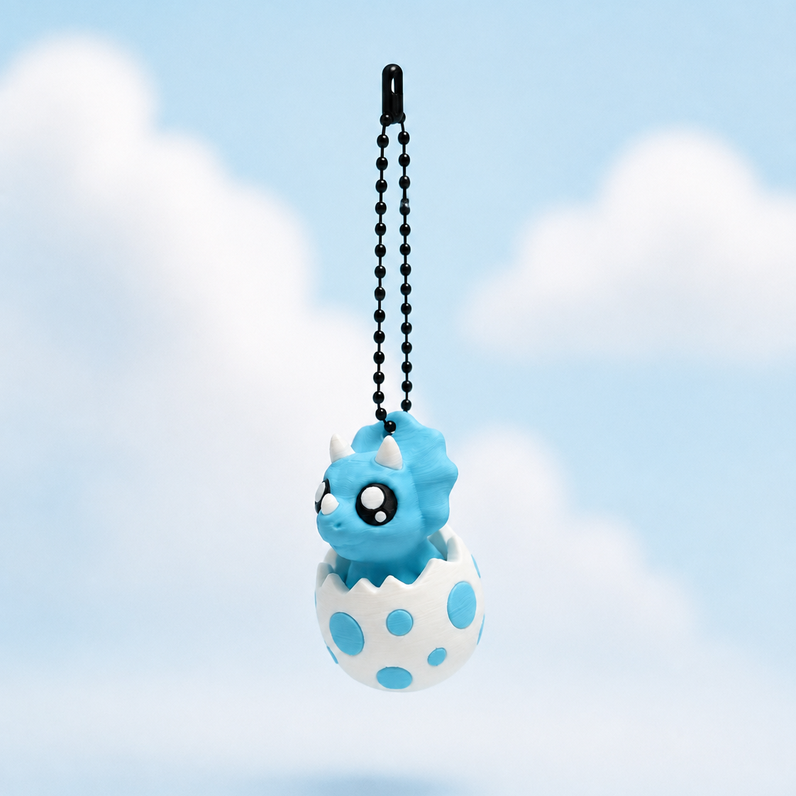 Fidget-Clicker Dino Blau Triko – 3D-gedruckt aus PLA, Infillity Schweiz